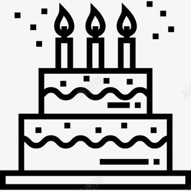 生日蛋糕面包店7直系图标图标