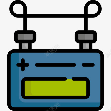 电池电能线颜色图标图标