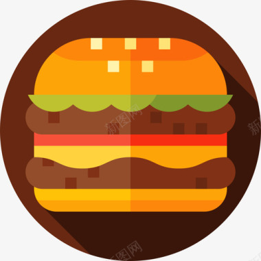 汉堡三餐无糖图标图标