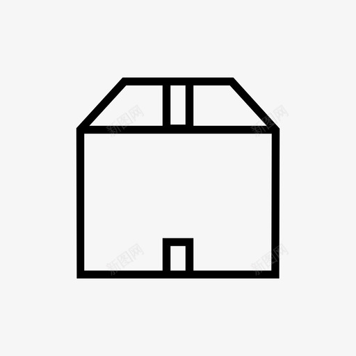 箱子货物包装图标svg_新图网 https://ixintu.com 储存 包装 箱子 装运 货物