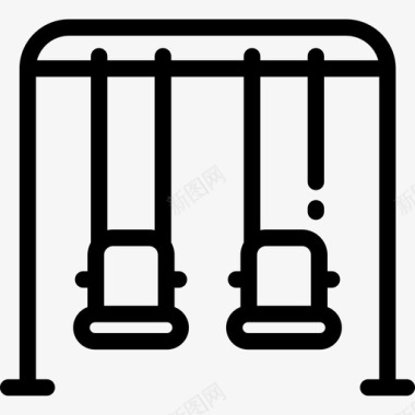 秋千操场3直线图标图标