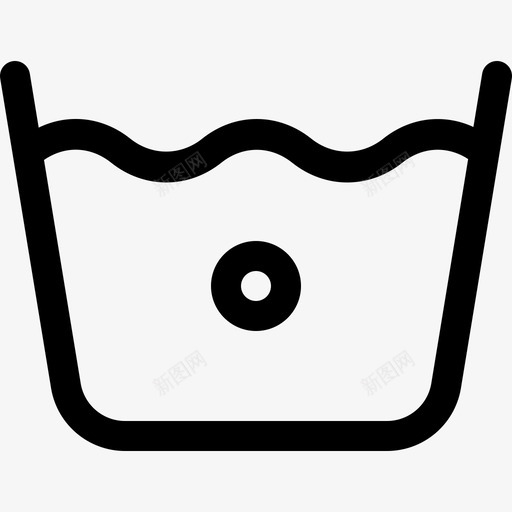 洗衣标志3直线图标svg_新图网 https://ixintu.com 洗衣标志3 直线