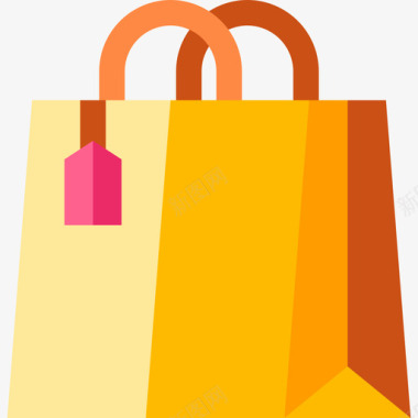 购物袋电子商务22扁平图标图标