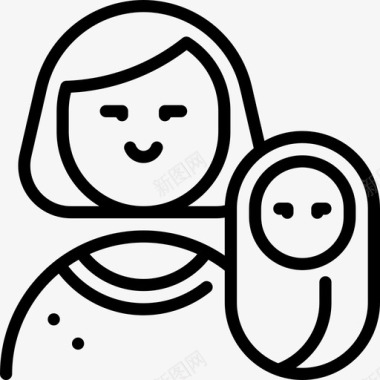 母亲妇女节直系图标图标