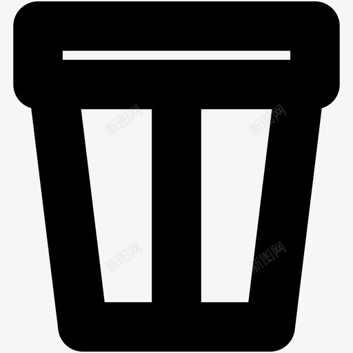 桶删除垃圾图标svg_新图网 https://ixintu.com 删除 垃圾 垃圾桶 日常用品 桶