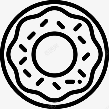 甜甜圈13号面包房直系图标图标