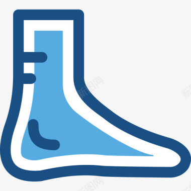 足部医疗卫生部duotone图标图标