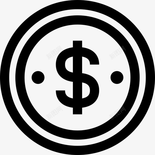 硬币银行和金融7线性图标svg_新图网 https://ixintu.com 硬币 线性 银行和金融7