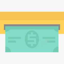 自动取款机营销9号扁平图标图标