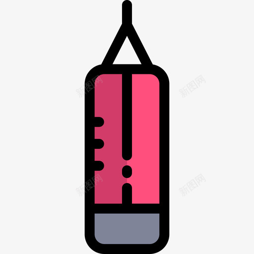 冲孔袋健身器材线颜色图标svg_新图网 https://ixintu.com 健身器材 冲孔袋 线颜色