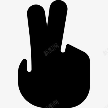 和平触摸手势4填充图标图标