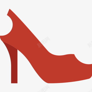 高跟鞋女鞋平底鞋图标图标