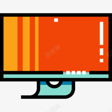 计算机通信44线颜色图标图标