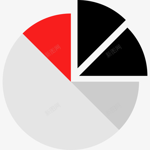 饼图图表和图表9扁平图标svg_新图网 https://ixintu.com 图表和图表9 扁平 饼图