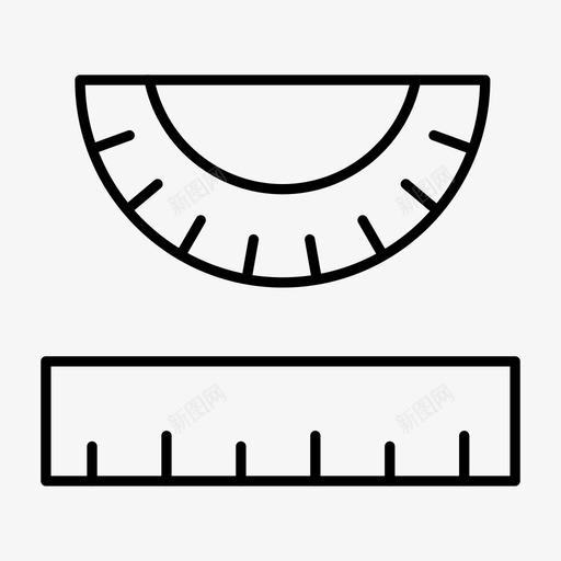 尺子计算罗盘图标svg_新图网 https://ixintu.com 几何学 尺子 教育线第一卷 数学 测量 罗盘 计算