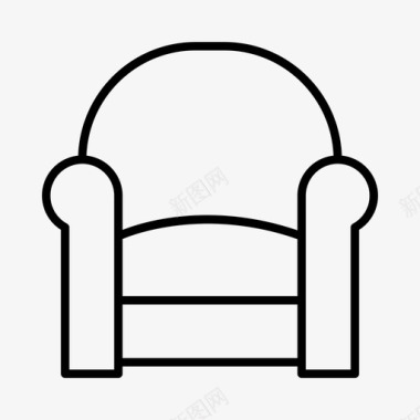 浴缸椅家具家图标图标