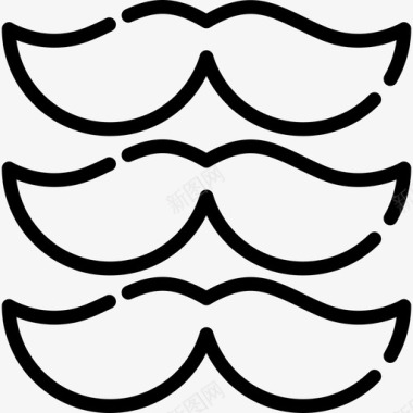 胡子圣帕特里克节直系图标图标