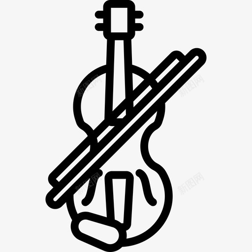 小提琴意大利直系图标svg_新图网 https://ixintu.com 小提琴 意大利 直系