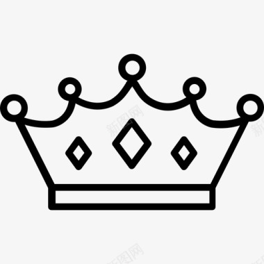 皇冠中世纪7直纹图标图标