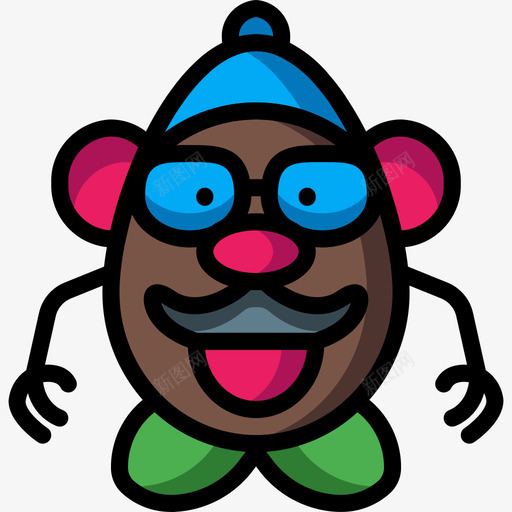 土豆先生玩具12线性颜色图标svg_新图网 https://ixintu.com 土豆先生 玩具12 线性颜色