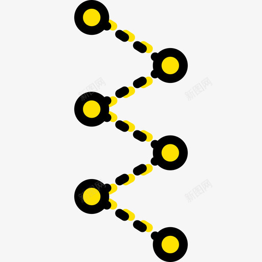 分子科学18黄色图标svg_新图网 https://ixintu.com 分子 科学18 黄色