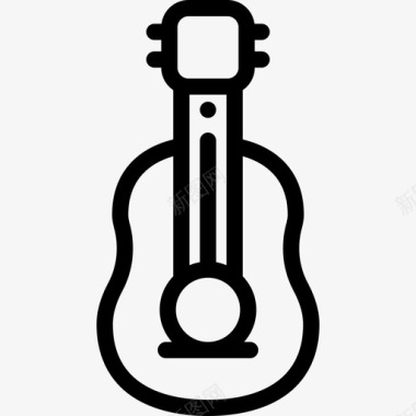吉他巴西2线性图标图标