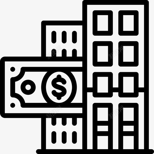 房地产金融10线性图标svg_新图网 https://ixintu.com 房地产 线性 金融10