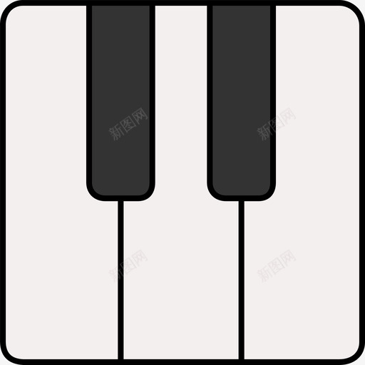 钢琴设备9彩色128px图标svg_新图网 https://ixintu.com 彩色128px 设备9 钢琴