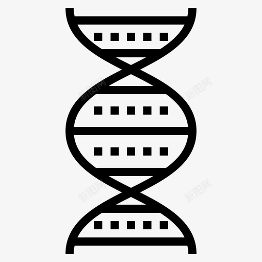 dna生物学链图标svg_新图网 https://ixintu.com dna 医疗保健 基因组 生物学 遗传 链