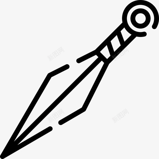 Kunai日本15岁直系图标svg_新图网 https://ixintu.com Kunai 日本15岁 直系