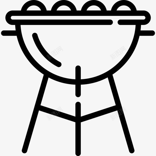 烧烤劳动节3线性图标svg_新图网 https://ixintu.com 劳动节3 烧烤 线性