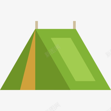 帐篷森林里的3平的图标图标