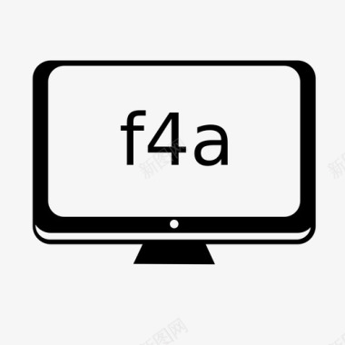 f4a文件格式flash视频图标图标