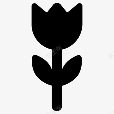 郁金香花卉园林图标图标