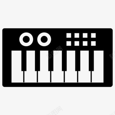 钢琴数字键盘电子键盘图标图标