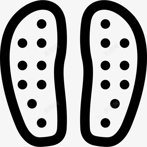 拖鞋理疗3直线型图标svg_新图网 https://ixintu.com 拖鞋 理疗3 直线型