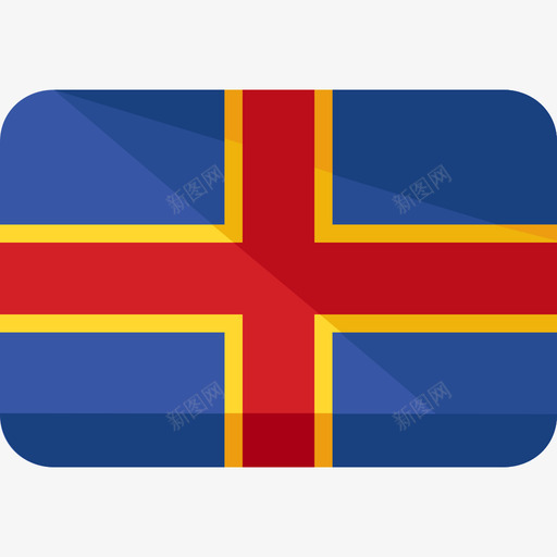 冰岛国旗2平坦图标svg_新图网 https://ixintu.com 冰岛 国旗2 平坦