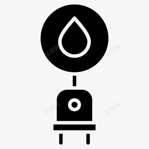 水力发电能量补充图标svg_新图网 https://ixintu.com 水力发电 能量补充