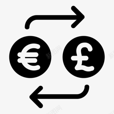 欧元外汇英镑图标图标