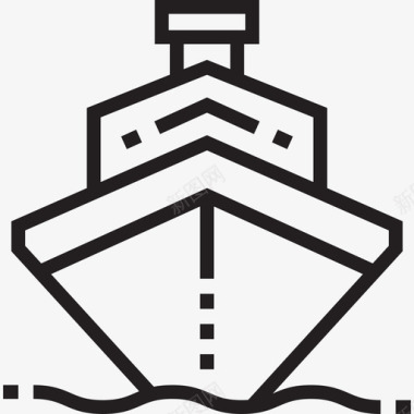 船航海和水手2直线型图标图标