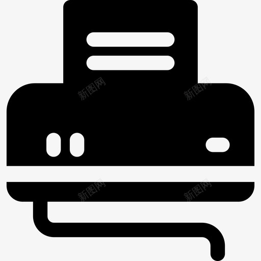 打印机物联网6已填充图标svg_新图网 https://ixintu.com 已填充 打印机 物联网6