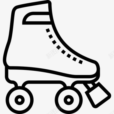 溜冰鞋溜冰鞋2直线型图标图标