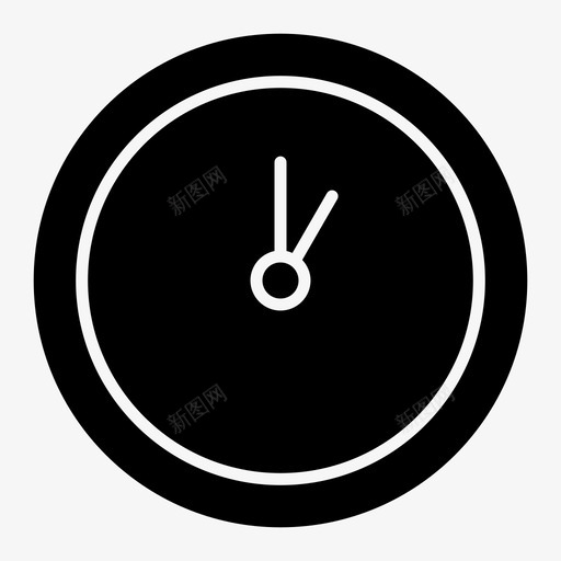 挂钟一个钟时间图标svg_新图网 https://ixintu.com 一个钟 手表 挂钟 时间