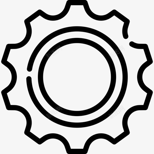 齿轮劳动节3线性图标svg_新图网 https://ixintu.com 劳动节3 线性 齿轮