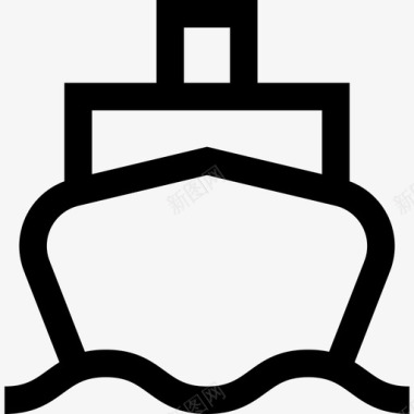 船航行6直线图标图标