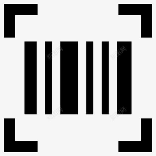 扫描条形码产品图标svg_新图网 https://ixintu.com 产品 扫描 扫描代码 条形码