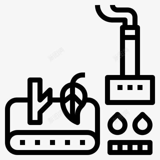 生物质能树木木材生态概述图标svg_新图网 https://ixintu.com 生物质能树木木材生态概述