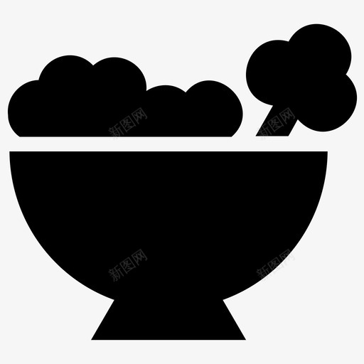 沙拉碗健康食品天然食品图标svg_新图网 https://ixintu.com 健康食品 天然食品 有机 沙拉碗 烧烤和尾门雕文图标 蔬菜