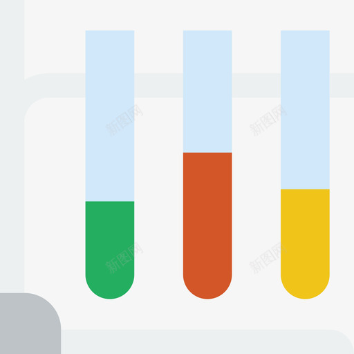 试管科学23扁平图标svg_新图网 https://ixintu.com 扁平 科学23 试管