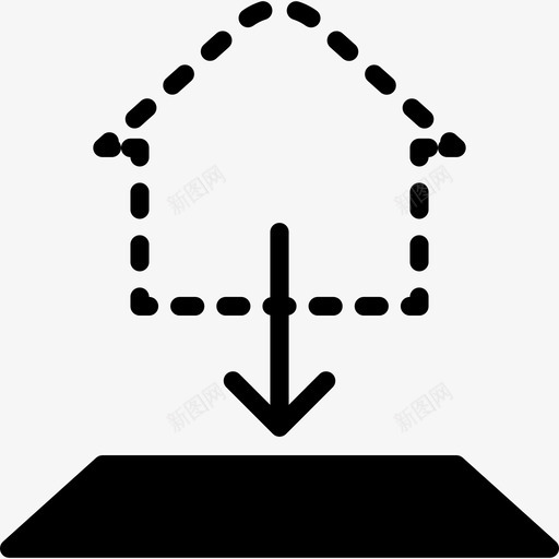 蓝图房地产26填充图标svg_新图网 https://ixintu.com 填充 房地产26 蓝图